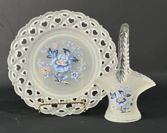 Floral Frosted Glass