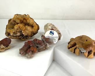 Carved Frog, Geode and More