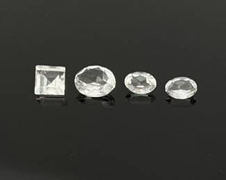 Clear Spinel and Topaz Gemstones