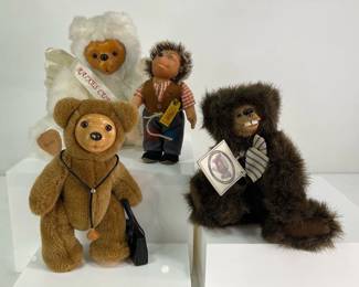 Vintage Steiff Hedgehog Doll, Applause/Raikes Bears, AA Plush Bears