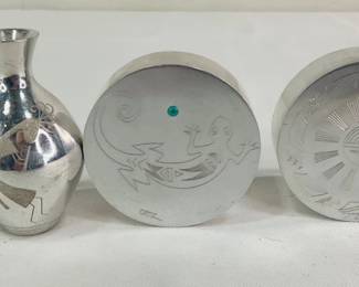 Handcrafted Native American Inspired Metal Pieces