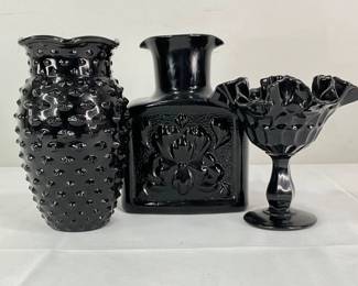 Fenton & Indiana Black Glass