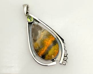Bumble Bee Jasper Pendant