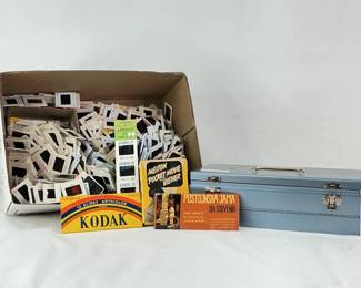 Melton Pocket Movie Viewer and Surplus of Slides