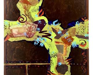 Lori Landis “An Unbalanced Life XII" Mixed Media