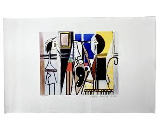 L.E. Picasso “Painter and His Model" Lithograph