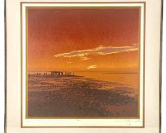 Signed 1980 “Sunscape" Lithograph 105/150