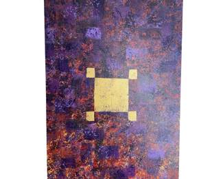 Signed Doug Brewer Abstract Oil on Canvas