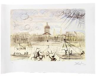L.E. Salvador Dali “Academy of France" Lithograph
