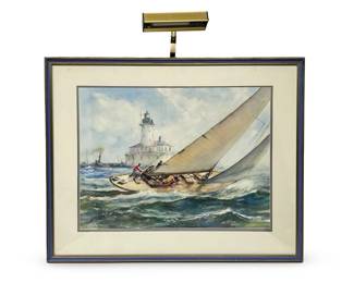 Lit James M. Sessions A Good Breeze Serigraph