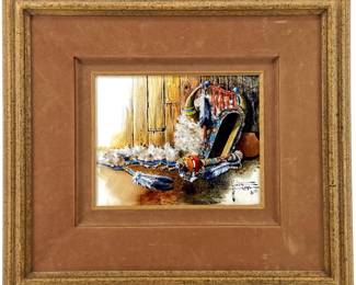 Keith D. Adams Native American Oil on Canvas