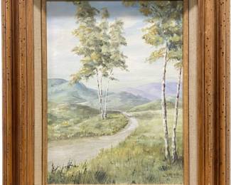 Vintage Mid-Century Oil Painting, Signed "MONTE"