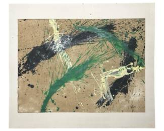Signed After Norman Bluhm Acrylic on Paper