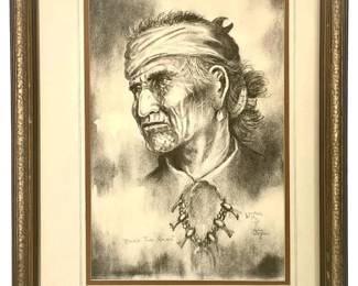 1975 W.T. Zivic “Billy Two Rocks" Lithograph
