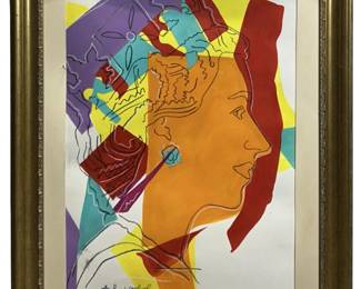 Signed After Andy Warhol Mixed Media