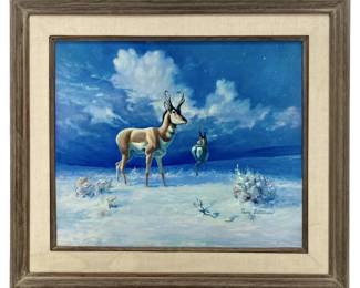 1973 Signed Perry Bateman Oil on Canvas