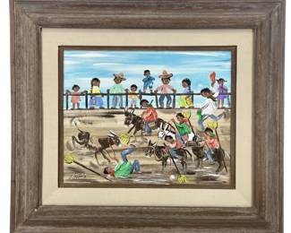 Signed Elizabeth “Chabela" Haas Oil on Board