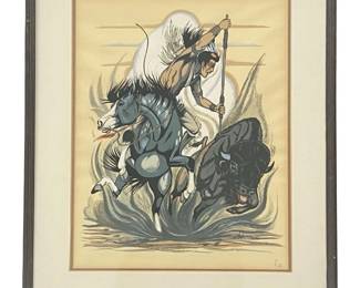Frank Paul Vigil Buffalo Hunt Limited Edition