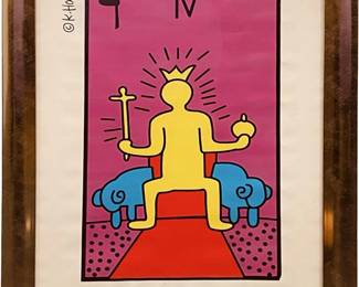 After Keith Haring The Imperor Tarot Litho