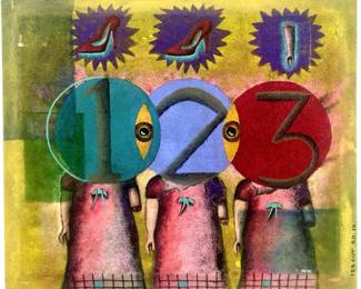 “123 CUT", Original Abstract Oil on Canvas