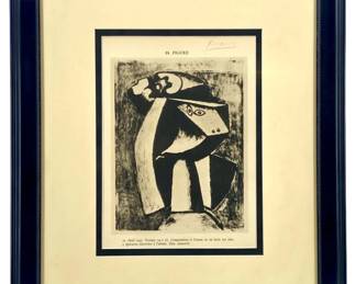 Signed Illustration from Picasso Lithograph + CoA