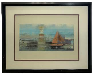 Signed Robert Alan DeVoe "Hurry Home" Lithograph