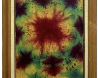 Signed Sam Gillian Abstract Lithograph on Board