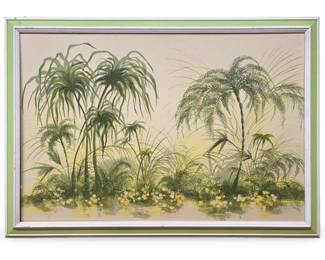 Dietrich Grunewald Landscape Serigraph on Board