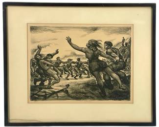 Limited Ed. Sheldon C. Schoneberg Dance Lithograph