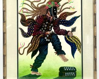 Signed Carlos Montenegro Colored Lithograph