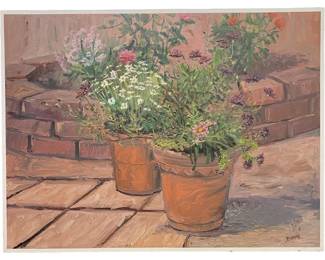 Signed John & Jeanne Horejs Acrylic on Canvas