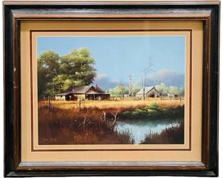 Gene Speck "Prairie Horizon" Lithography