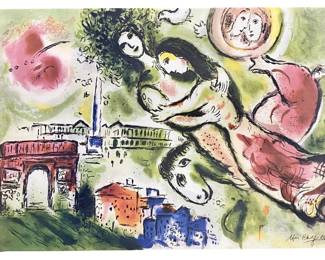 Marc Chagall “Romeo and Juliet" Lithograph
