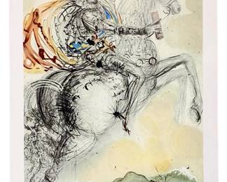 L.E. Salvador Dali Don Quixote Lithograph