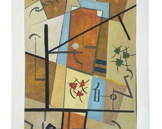 Signed After George L.K. Morris Acrylic on Paper