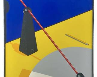 Signed Ron Rezek Modernist Serigraph