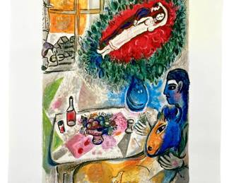 L.E. Marc Chagall “Reverie" Lithograph
