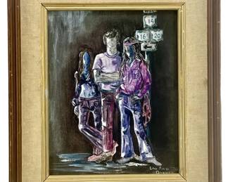 1970 Signed Lou Anne Donnelly Acrylic on Canvas