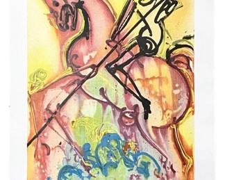 LE Salvador Dali “St. George and the Dragon" Litho