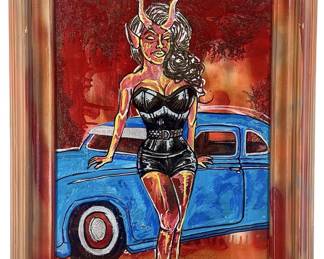 Rotten Russ ‘Take a Ride with Me' Acrylic Painting