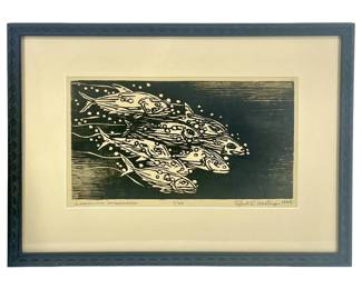 ‘84 Robert E. Hastings Carolina Amberjack Etching