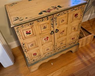 Hand painted cabinet
