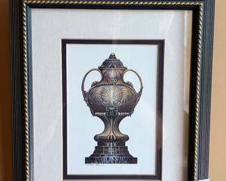 Hanging wall shelf with granite top