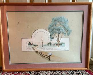 Framed D Morgan Art Print