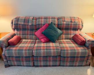 La-Z Boy Sofa with recliners on each end 