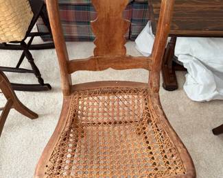 Set of 3 Cane Back chairs - two chairs need cane repair