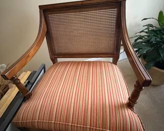 Cane back armchair