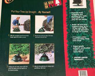 live Christmas tree swivel stand