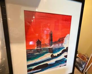 Original Grand Haven pier painting