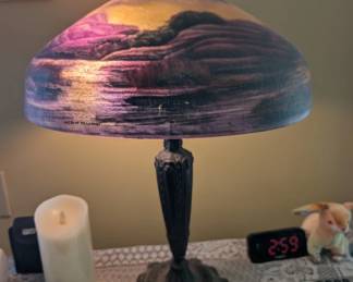 Reverse painted lamp number one